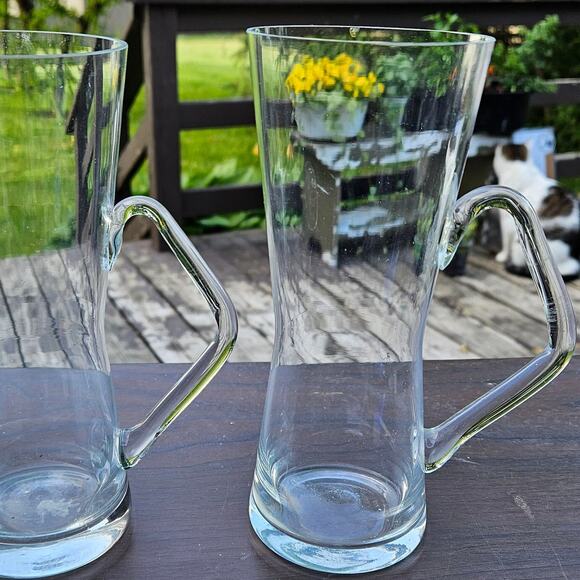 Set of Two (2) German Beer Glasses | Fine Glass Beer Stein made in Germany - Picture 3 of 6
